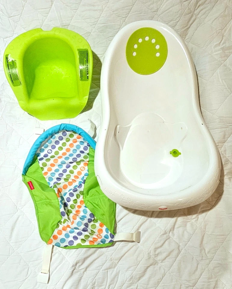 Fisher-Price CHM32 Bath Tub - Green/White - Image 2 of 4