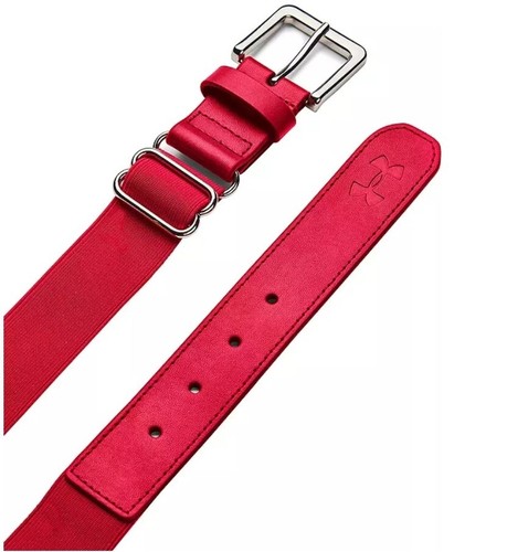 Under Armour Adult Baseball Softball Belt Red One Size - Picture 2 of 6