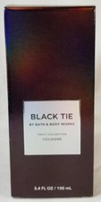Bath Body Works BLACK TIE Men's Collection Cologne Fragrance Spray White Box 3.4