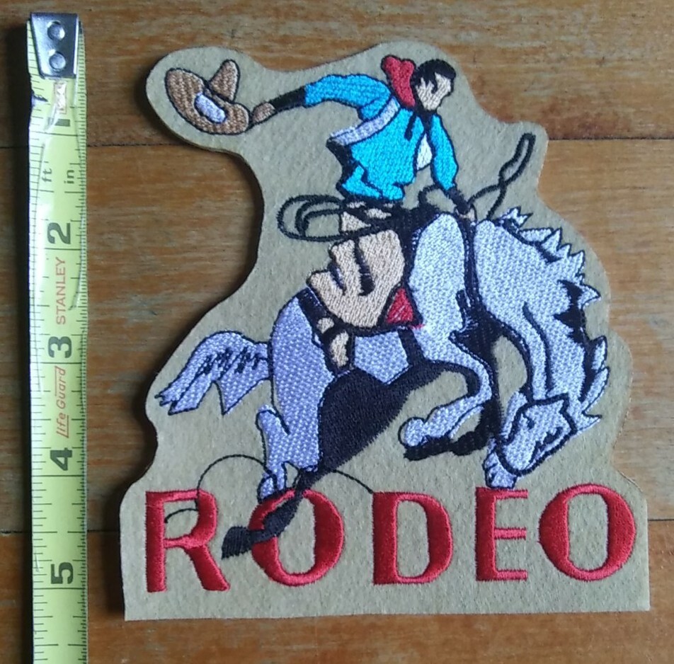 Colt Rodeo Patch Bronco Bustin' Bronc Ridin' RODEO Cowboy NFR PRO Rodeo Large COLLECTORS ...