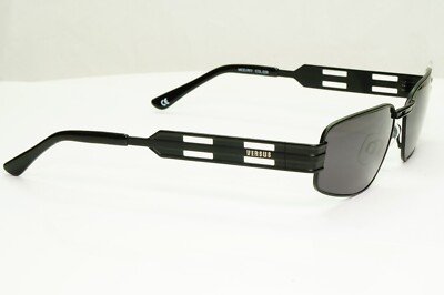 レア★ GIANNI VERSACE archive sunglasses Versus Gianni Versace 1997 Sunglasses Vintage Black Rectangle MOD