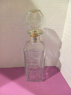 Johnny Walker License Plate Decanter Bottle Indiana,massachusetts,Conn.,Montan