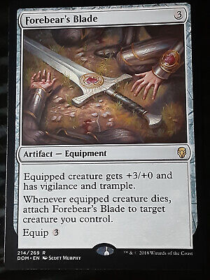 Forebear's Blade 1x FOIL DOM MTG Dominaria Rare MINT artifact Forebear's Blade 1x FOIL DOM MTG Dominaria Rare MINT artifact