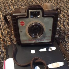 Kodak Brownie Holiday Flash Camera with the original strap - Vintage 1950's