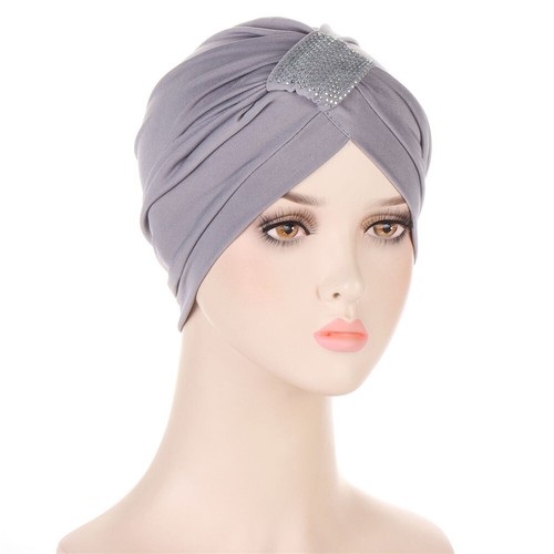 Muslim Women Turban Hijab Hair Loss Bonnet Chemo Cap Hat Beanie Wrap Head Cover - Bild 12 von 27