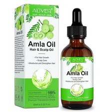 Amla Oil 2.02 Fl Oz, 100 Pure Natural Organic Amla Hair Oil, Cold Pressed Amla