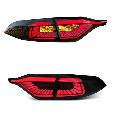 Pair LED Tail Light For Toyota Levin 2019-2020 SmokeRear Lamp Start Up Animation