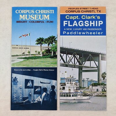 Rare Collectible 1981 CORPUS CHRISTI MUSEUM Flagship Texas History Travel Guides