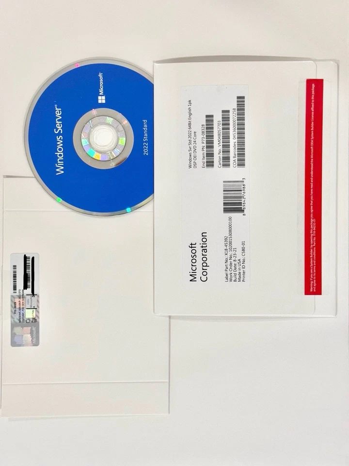 Microsoft Windows Server 2022 Standard 64-bit 16 Core License & DVD - Image 4 of 4