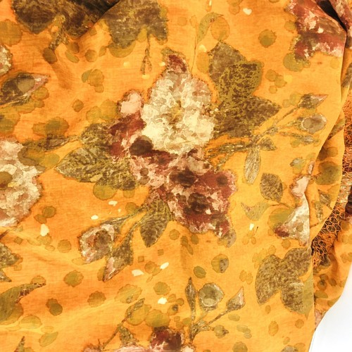Anthropologie Moulinette Soeurs Silk Midi Dress Sz 8 Floral Forest Fairy Whimsy - Picture 3 of 13