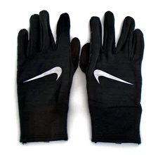Nike Sphere Running Gloves 4.0 Men's Medium Therma-Fit Touch Screen Black/Silver
