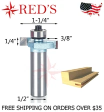 Tideway Carbide IND LC16040408 1/4" Rabbet or Slot 1/2" shank router bit