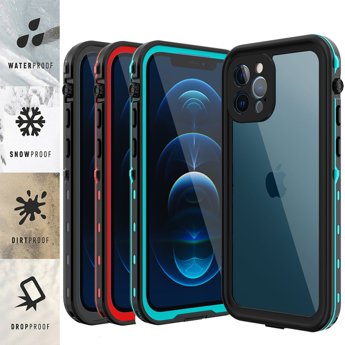 Waterproof Case Iphone 12 Built In Screen Protector Ghostek