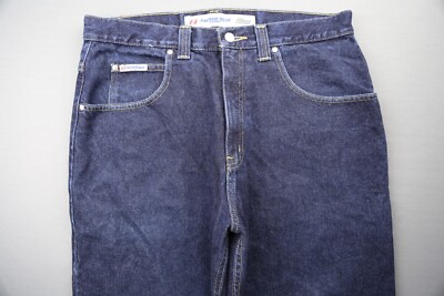 Vintage Men's Anchor Blue Jeans Big Baggy Dark Size 34x34 | eBay