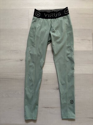 Virus Multiverse Tech Active Pants Leggings Size Small Green