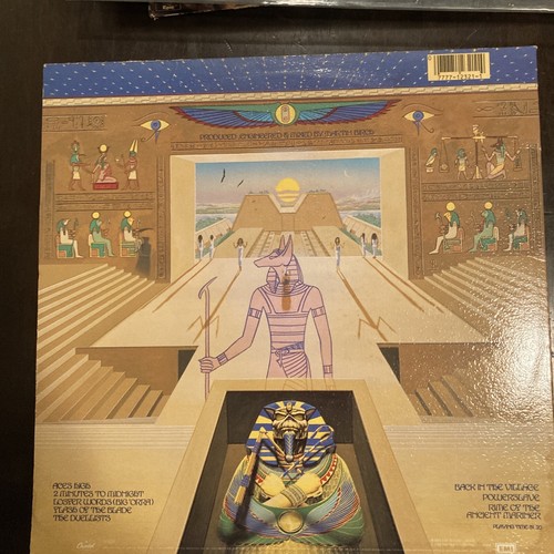 IRON MAIDEN POWERSLAVE EMI EMS91091 JAPAN OBI VINYL LP M NM - Foto 4 di 7
