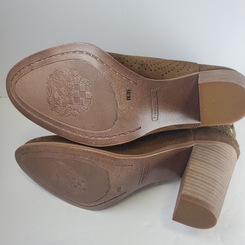 Vince Camuto NWOB Farrie Suede Perforated Booties Pumpernickle Women's 8M - Picture 13 of 17