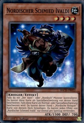 Yugioh BACH-DE012 - Nordischer Schmied Ivaldi - 1. Auflage