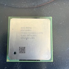 Vintage CPU INTEL PENTIUM 4  2.66 GHz PC PROCESSOR 533 MHz SL6PE Computer