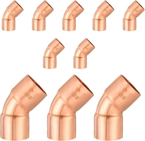 5/8" C X C Copper 45 Degree Elbow Plumbing Fittings