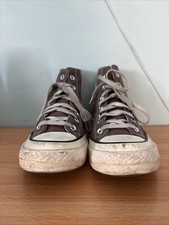 Converse Chuck Taylor All Star High Top Brown/Black/White Lace-Up Women  s 7.5