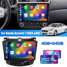 For Honda Accord 2003-2007 4 64G CarPlay Android 15 Car Stereo Radio GPS WIFI FM