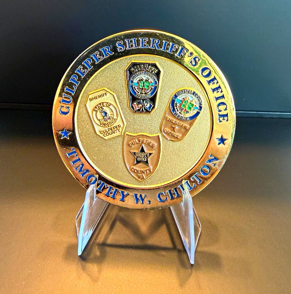 Offering Challenge Culpeper County Sheriff's Office Challenge Coin - Timothy W Chilton VA ...