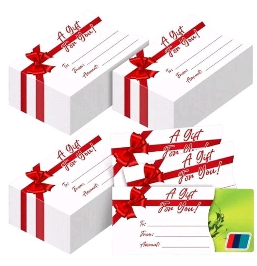 50 Pack Gift Card Holder Money Sleeves for Holidays Birthday Wedding Christmas