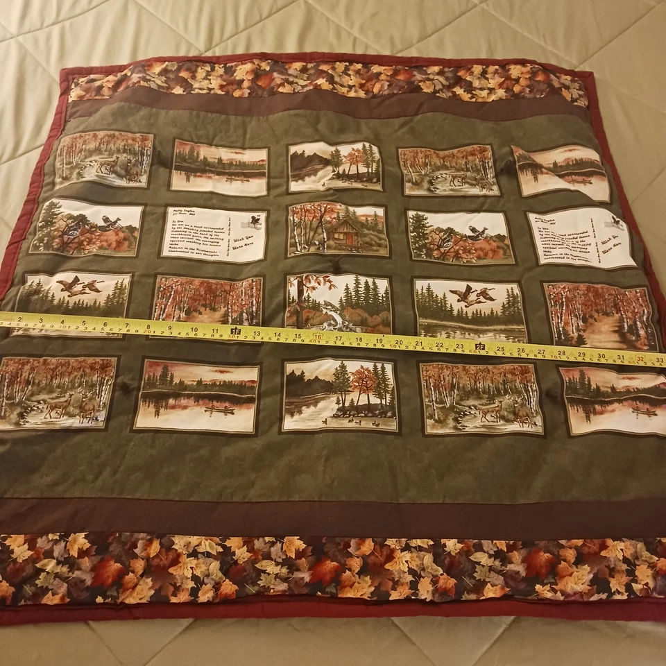 1 Colorful "Wish You Were Here with Red Border" Quilting/Wallhanging Panel (A) - Image 4 of 4