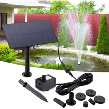 5W Solar Water Pump 5V 180L/h Aquarium & Garden Fountain with Stake Panel Kit