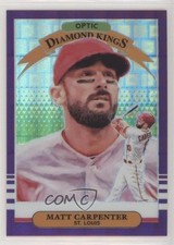 2019 Donruss Optic Diamond Kings Purple Pandora Prizm 97/99 Matt Carpenter 04br