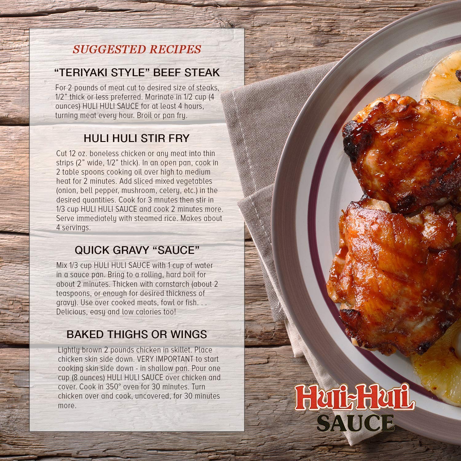 World Market Hawaiis Famous Huli-Huli Sauce - Hawaiian BBQ Sauce - Meat Rub B...