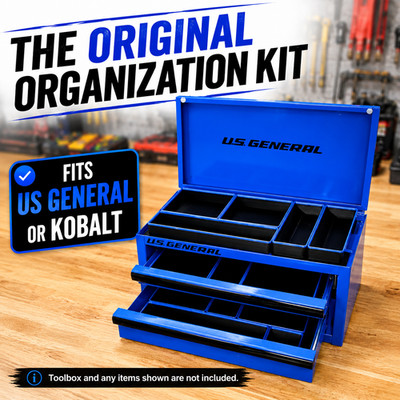Mini Toolbox Organization Kit for US General, Harbor Freight, Kobalt -3D Printed
