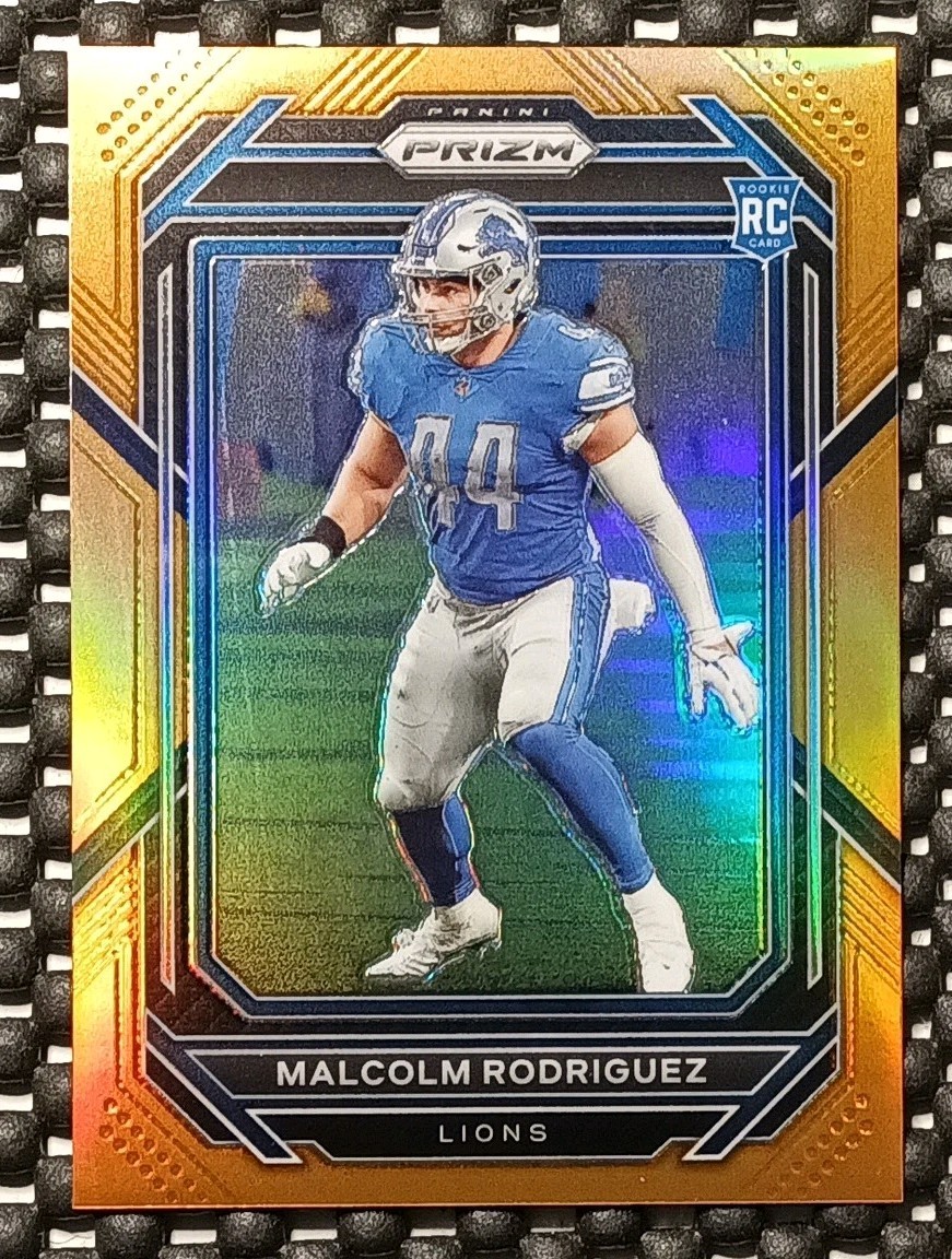 2022 Panini Prizm - Rookies Malcolm Rodriguez #350 Orange Prizm /249 (RC)
