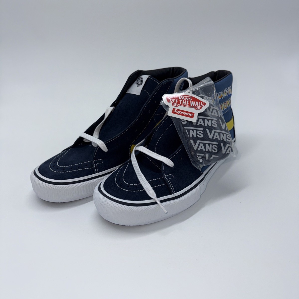 Brand New Supreme x Vans Sk8-HI Pro Color True Navy VN0A45JDSY2