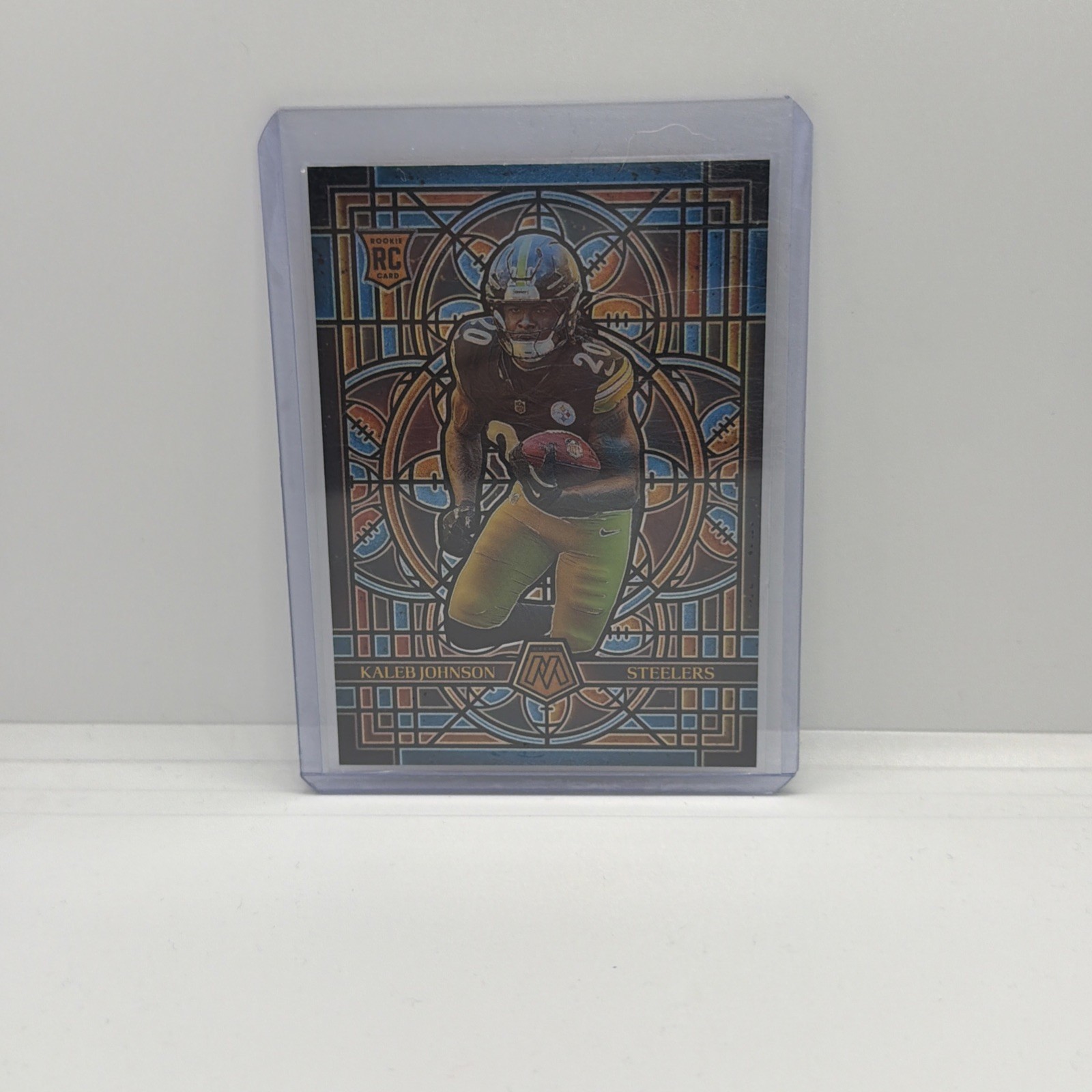 2025 Mosaic Football Stained Glass Kaleb Johnson REGULAR SIZE