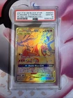 2021 POKEMON SM BLACK STAR PROMO #SM247 FULL ART/RESHIRAM & CHARIZARD GX PSA 10