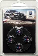 M Logo Valve Caps Set Fits For Bmw Genuine Oem Factory 4 Pack New