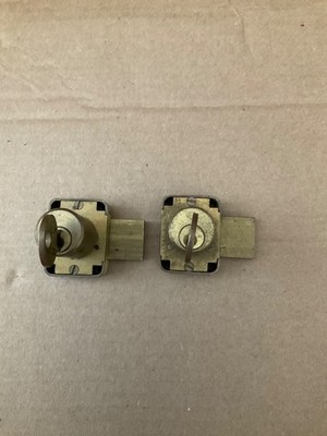 Two Vintage Corbin Cabinet Locks (Different Lengths) (Keyed Differently)