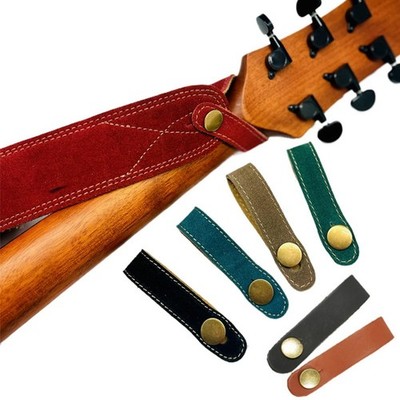 Dauerhaft Neu Gitarrengurtknopf Riemenknopf Leder Schlankes Design 1pc