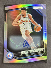 2024-25 Prizm Black Basketball Quentin Grimes Silver Prizm Autograph #63