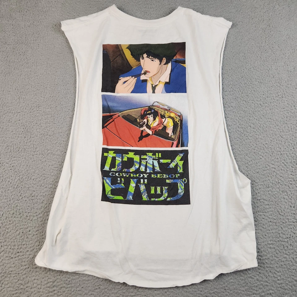 Camisa Vaquera Bebop Extra Grande Spike Spiegel Faye San Valentín Anime Camisa Musculosa Foto 2 de 4