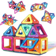Magnetische Bausteine 40 Teile Magnetbausteine Magnete Kinder Magnetspiel STE...