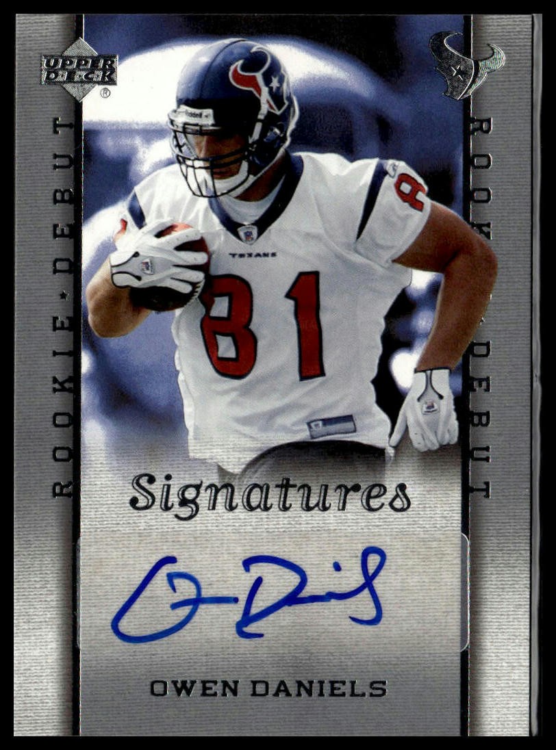 Owen Daniels Upper Deck Rookie Debut #250 Autograph