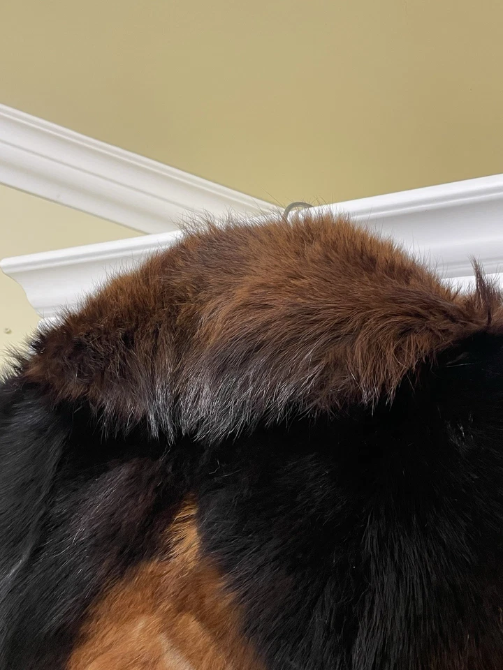 REVILLON X VINTAGE x Años 50-70 x MARMOTA TIGRE X ABRIGO DE PIEL X TALLA 46 Foto 4 de 4