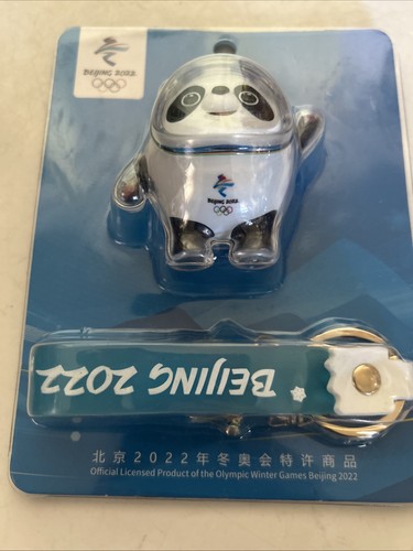 new Beijing 2022 Olympics Key Chain, Panda Bing Dwen Dwen, Winter Games Mascot - Picture 3 of 4