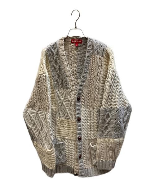 SUPREME                    Patchwork Cable Cardig… - image 1
