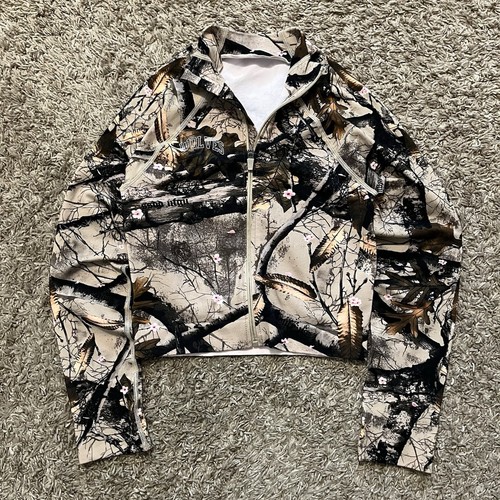 Darc Sport She Wolves Club Tree Camo Active Athletic Cropped Jacket Small