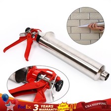 Caulking Cement Pump Gun Mortar Gun Cement Applicator Grout Concrete Tool Silver