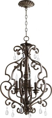 San Miguel - 4 Light Entry Pendant in Transitional style - 18.5 inches wide by